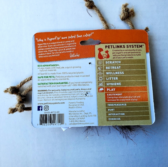 Cat 1st Christmas Holiday Stocking with toys - Picture 6 of 6